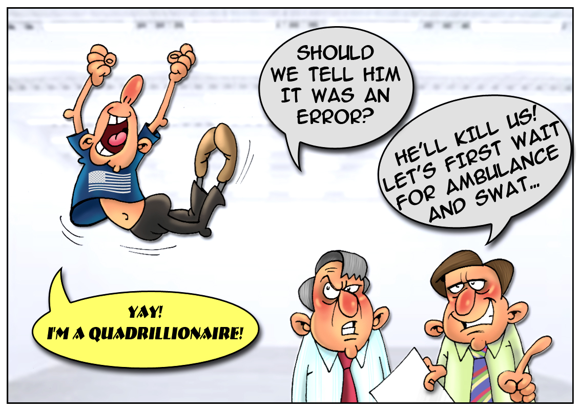 How to gain $92 quadrillion overnight and lose it just as fast