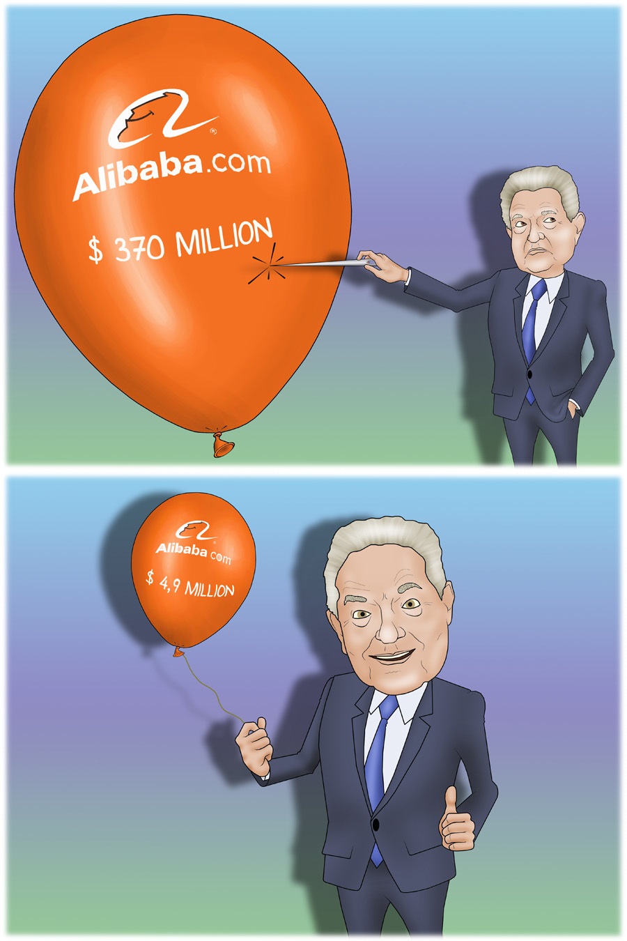 Джордж Сорос избавился от большей части своих акций Alibaba