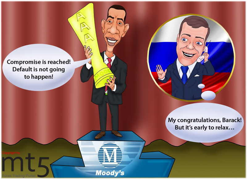 Moody&rsquo;s left the US highest rating unchanged