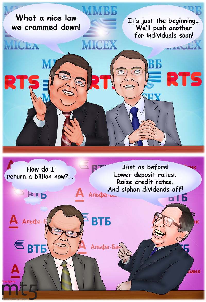 Bursa Efek MICEX-RTS Tidak Menyisakan Bonus Miliaran Ke Bank