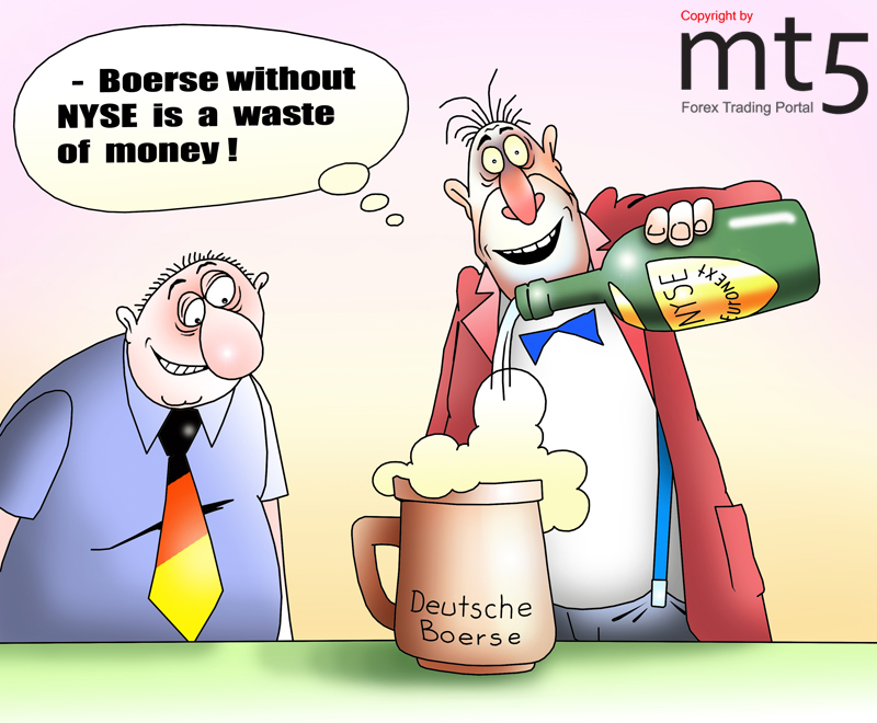 NYSE recalculated profit on deal with German exchange