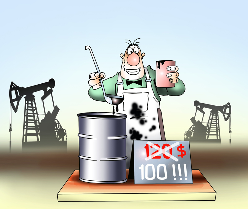 Цены на европейскую нефть упали до 100 долларов за баррель