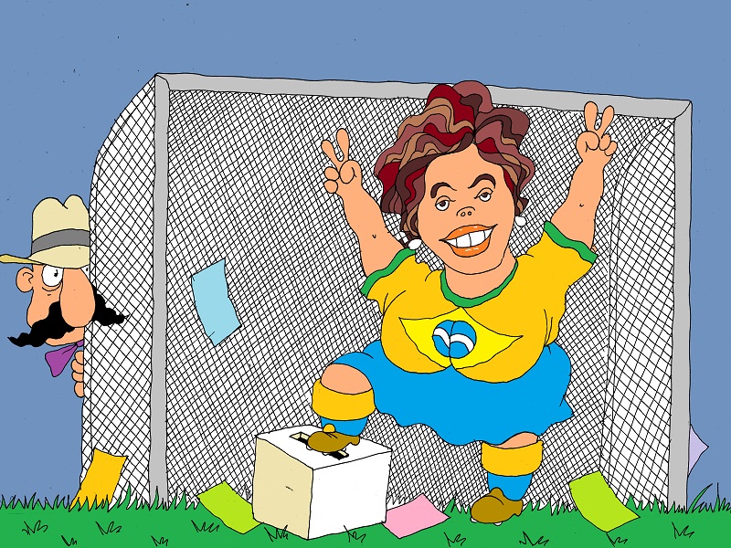 Brazil&rsquo;s stocks dive on Rouseff re-election 