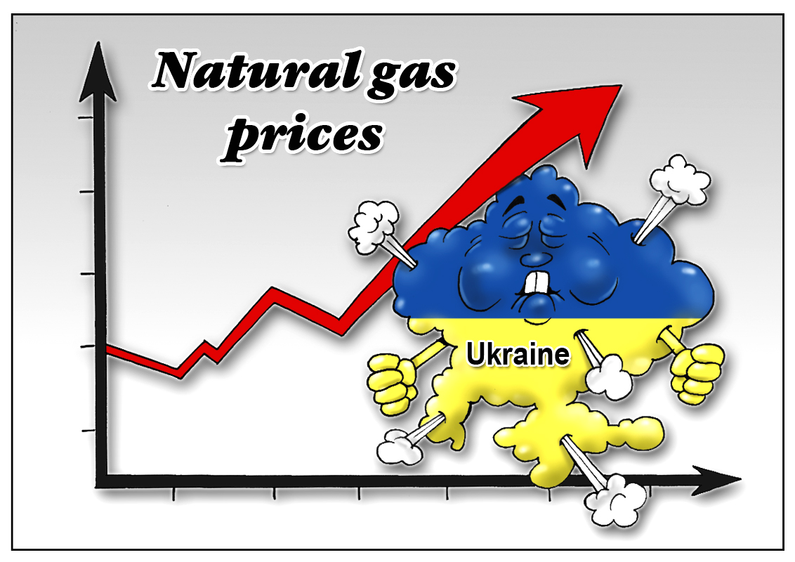 Gas prices surge on Ukrainian crisis