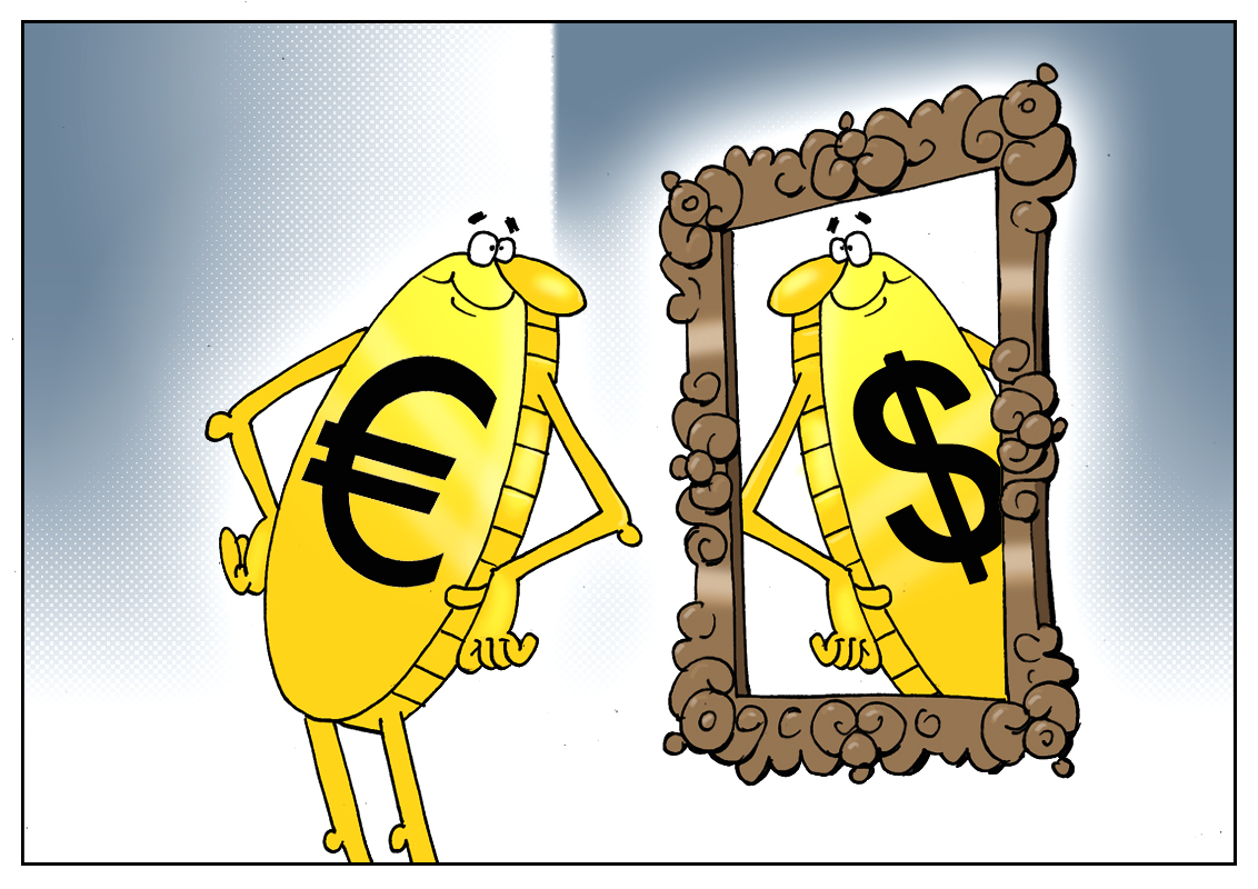 Евро опускается, доллар поднимается! Если победит Ле Пен &mdash; то они сравняются!