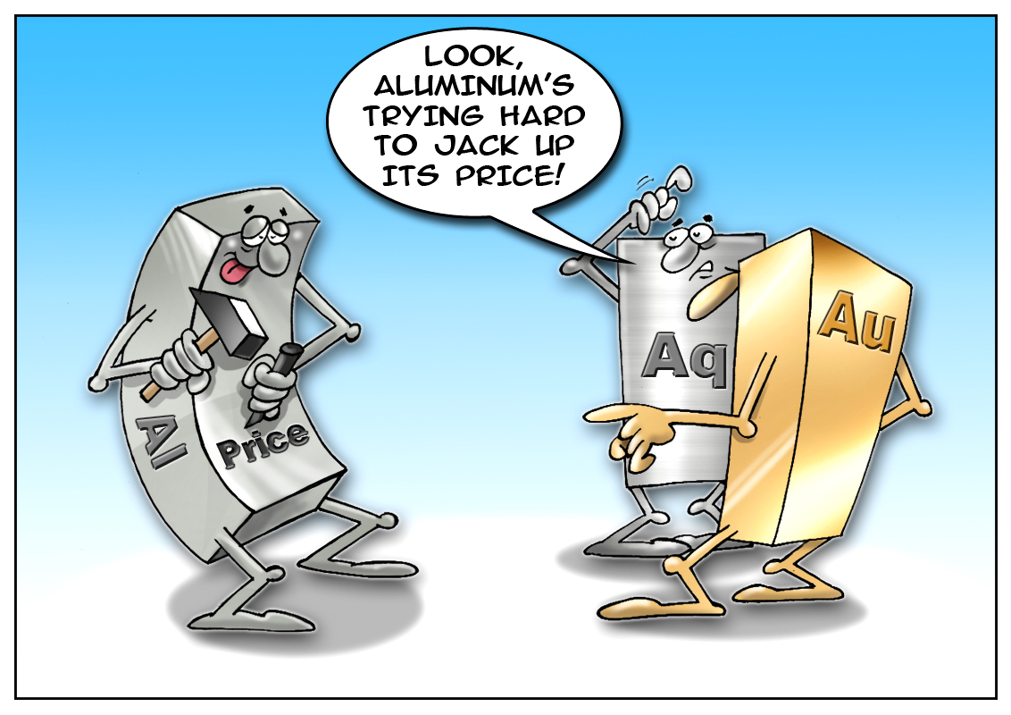 Aluminum advances to 18-month high 