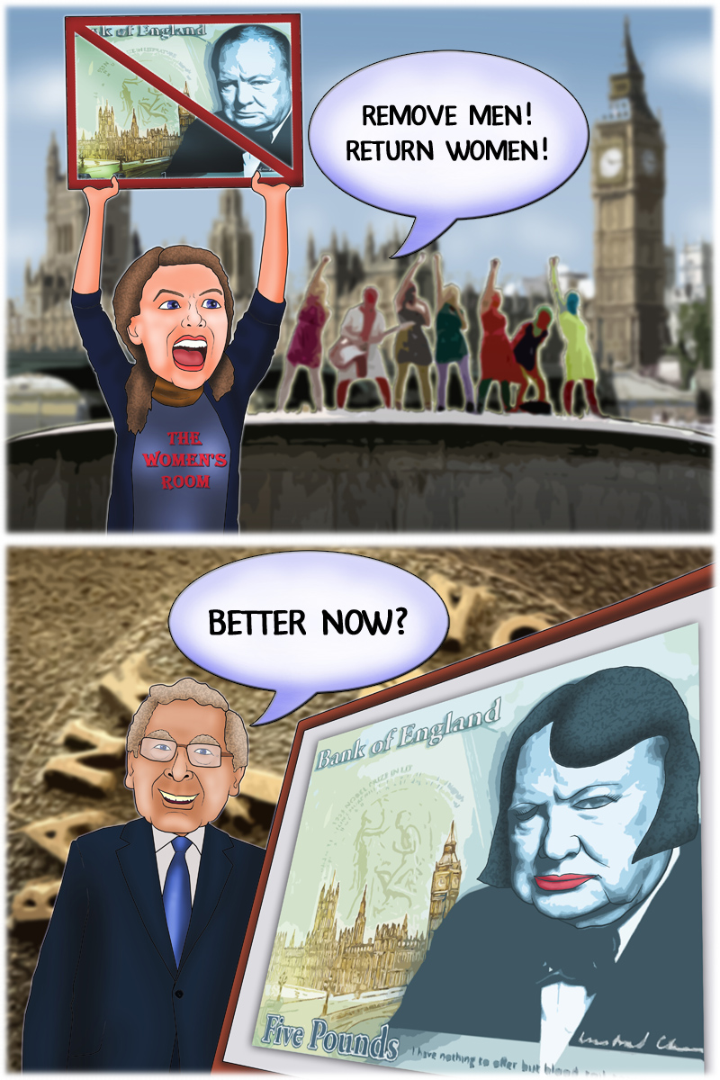 BoE facing a threat of court action for not putting women on banknotes