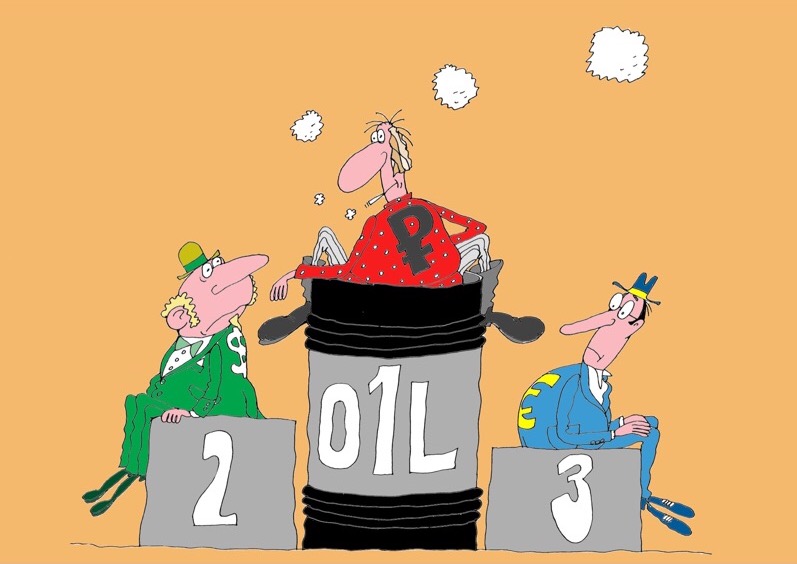 В апреле рубль стал сильнейшей валютой