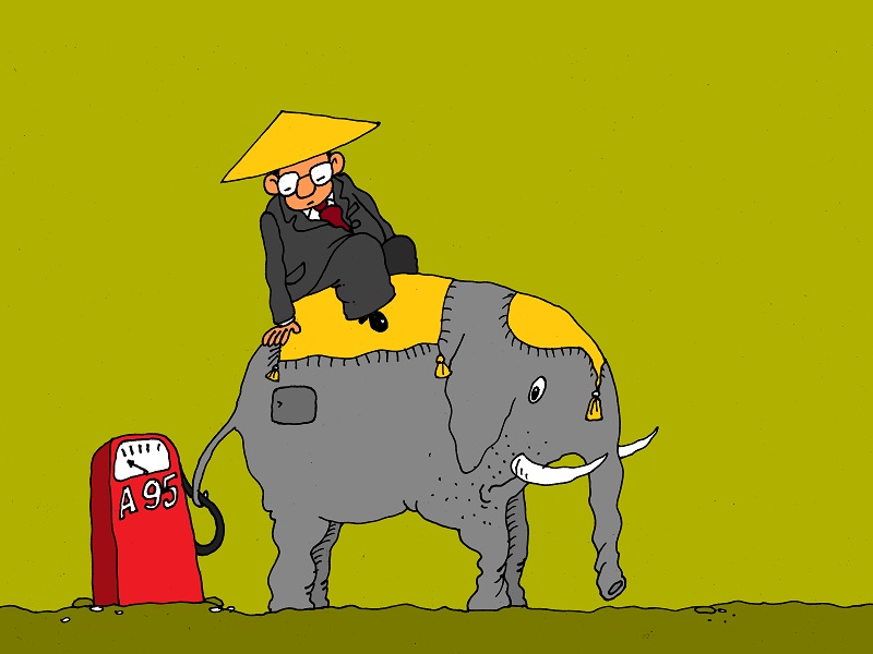 Rising scale of oil expenditures in Asia