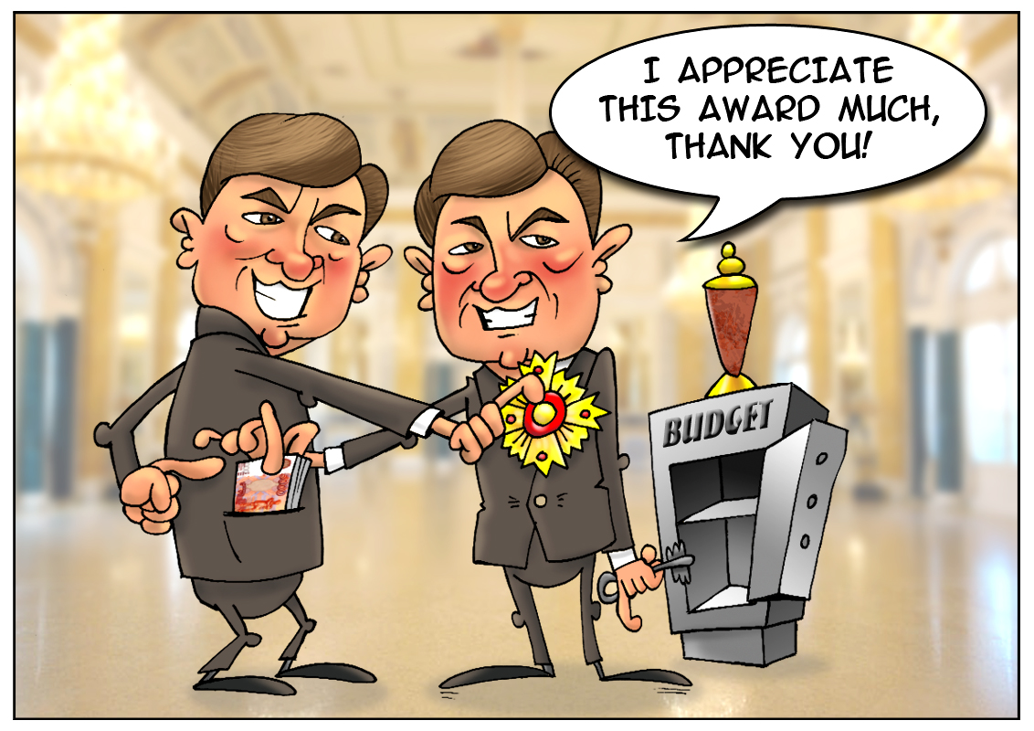 An order's probably too much... A medal will do!