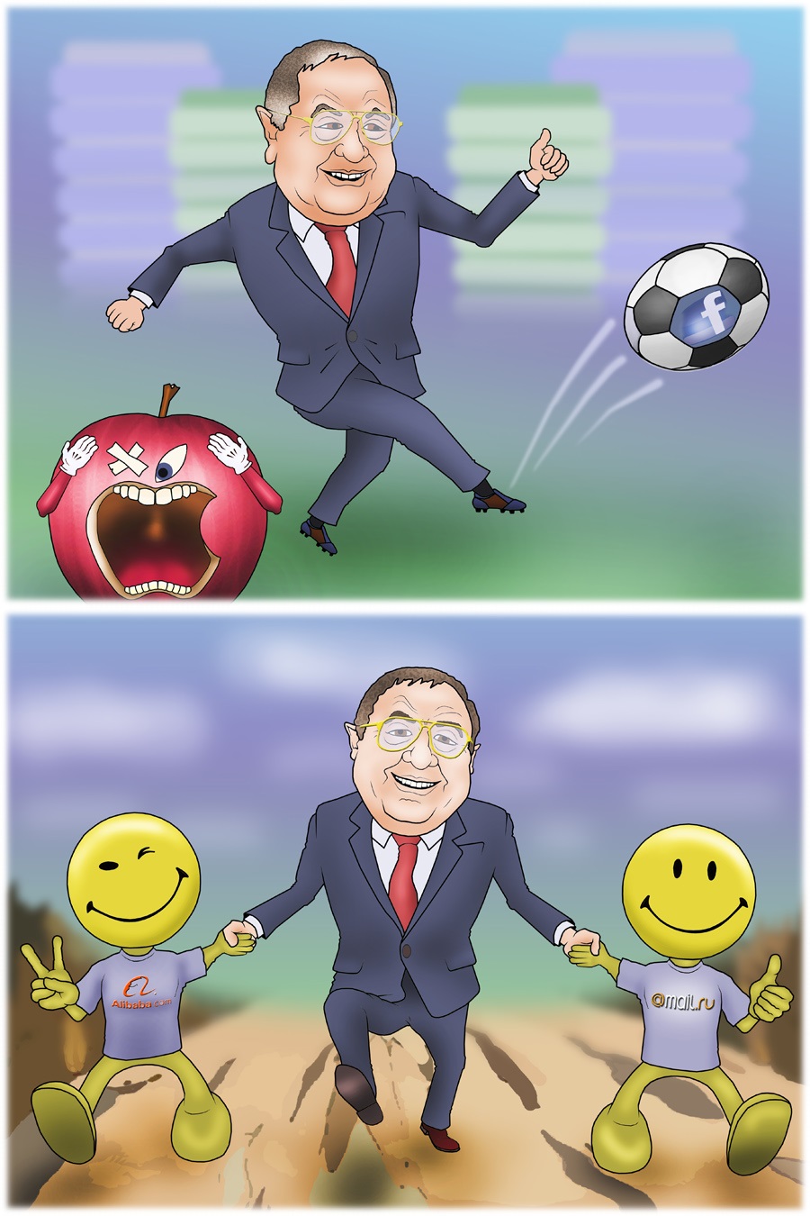 Billionaire Usmanov shifts away from Facebook and Apple