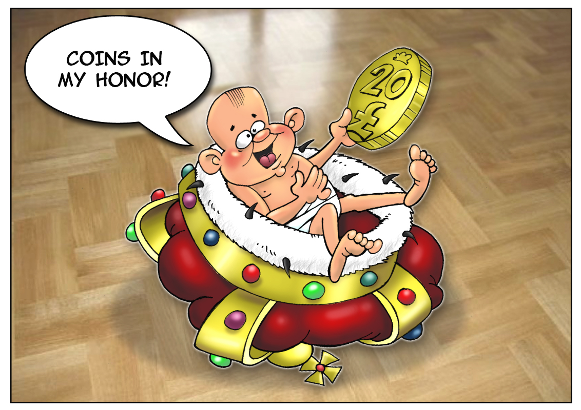 Prince's birth is worth a &pound;20 George and Dragon coin