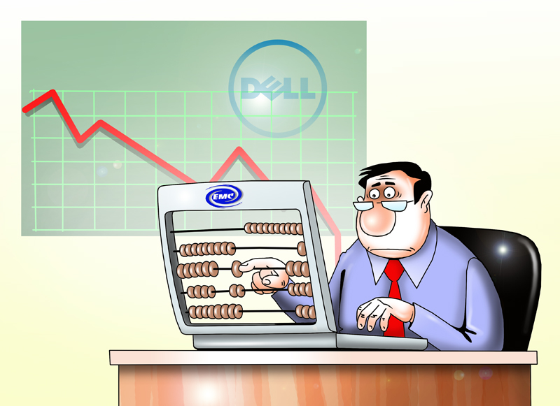 Kerugian Dell meningkat setelah mengakuisisi EMC
