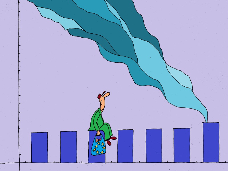 В октябре инфляция в еврозоне ускорилась до 0,5%