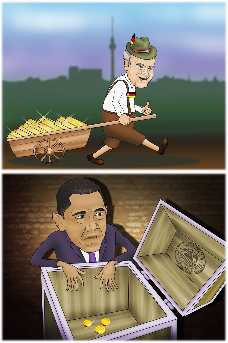 Bundesbank продолжает возвращать золотой фонд Германии в страну 