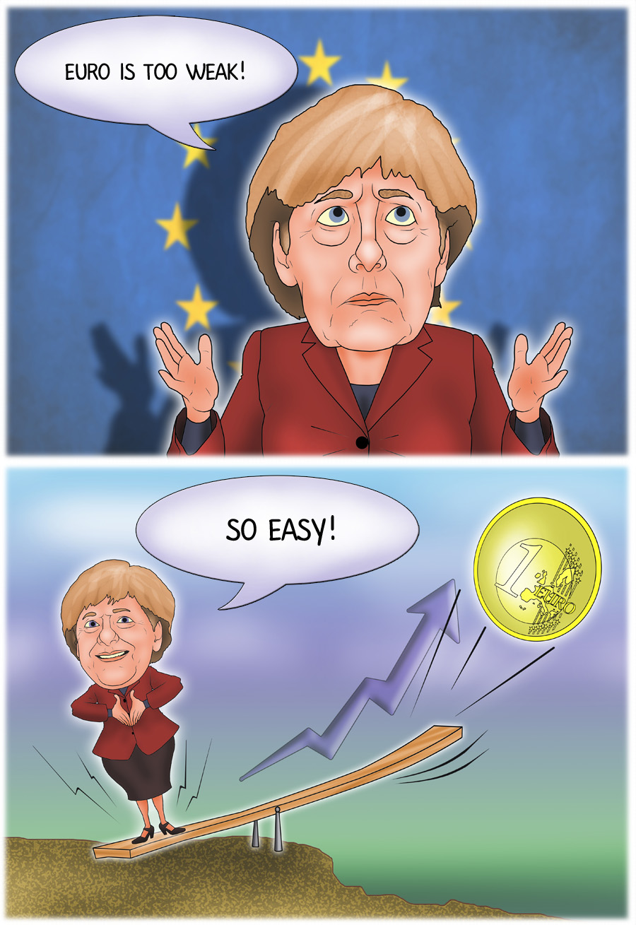 Euro di level tinggi 6 bulan setelah pernyataan Merkel
