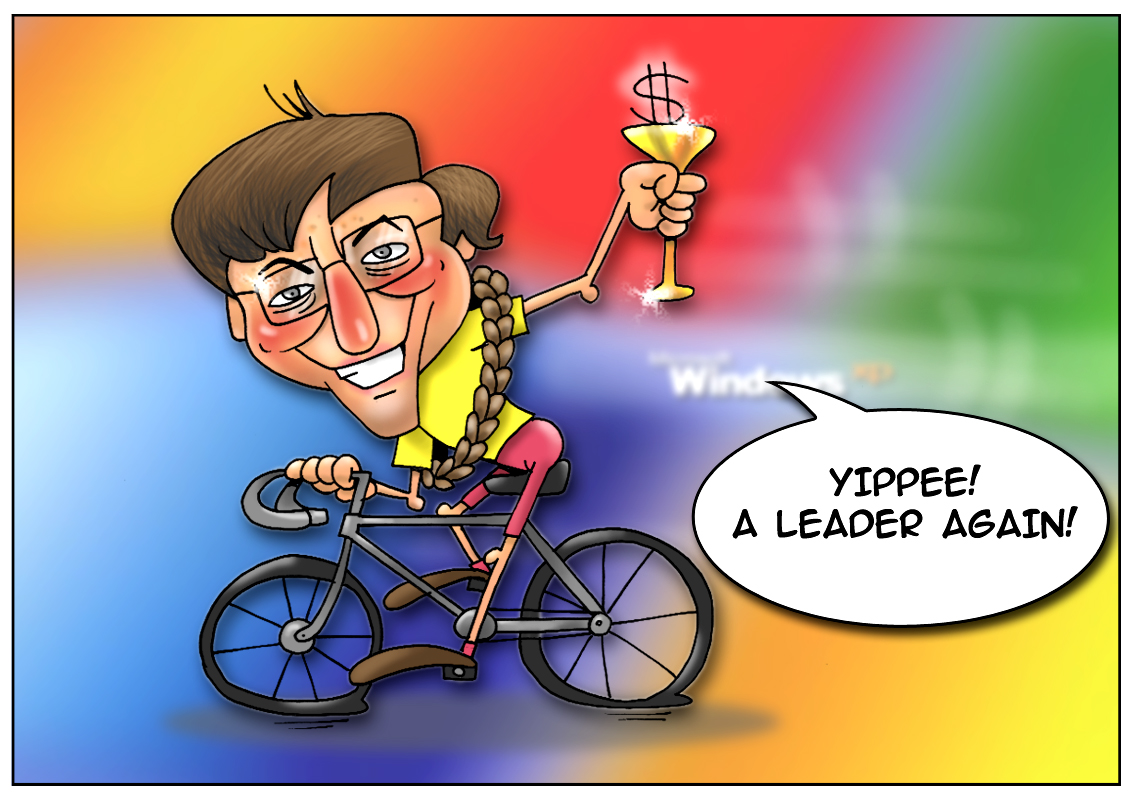 Bill Gates on top of the world again