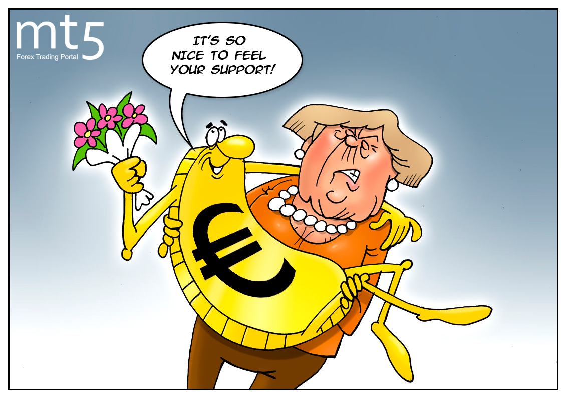 德国总理默克尔推动欧元上涨