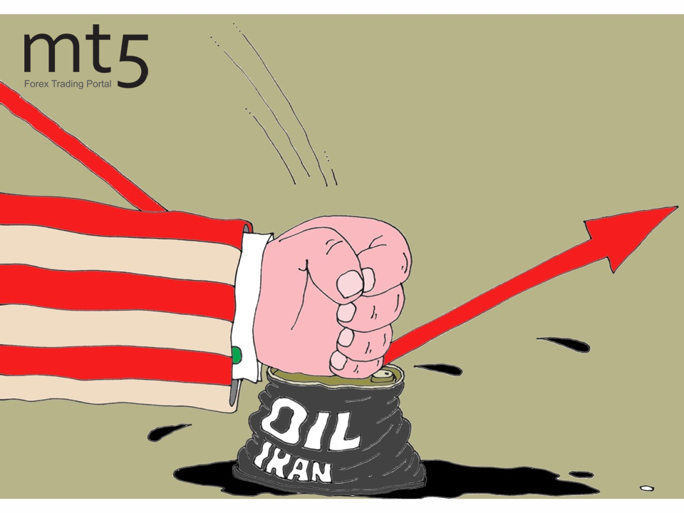 Нефть торгуется вблизи многолетних максимумов из-за санкций против Ирана