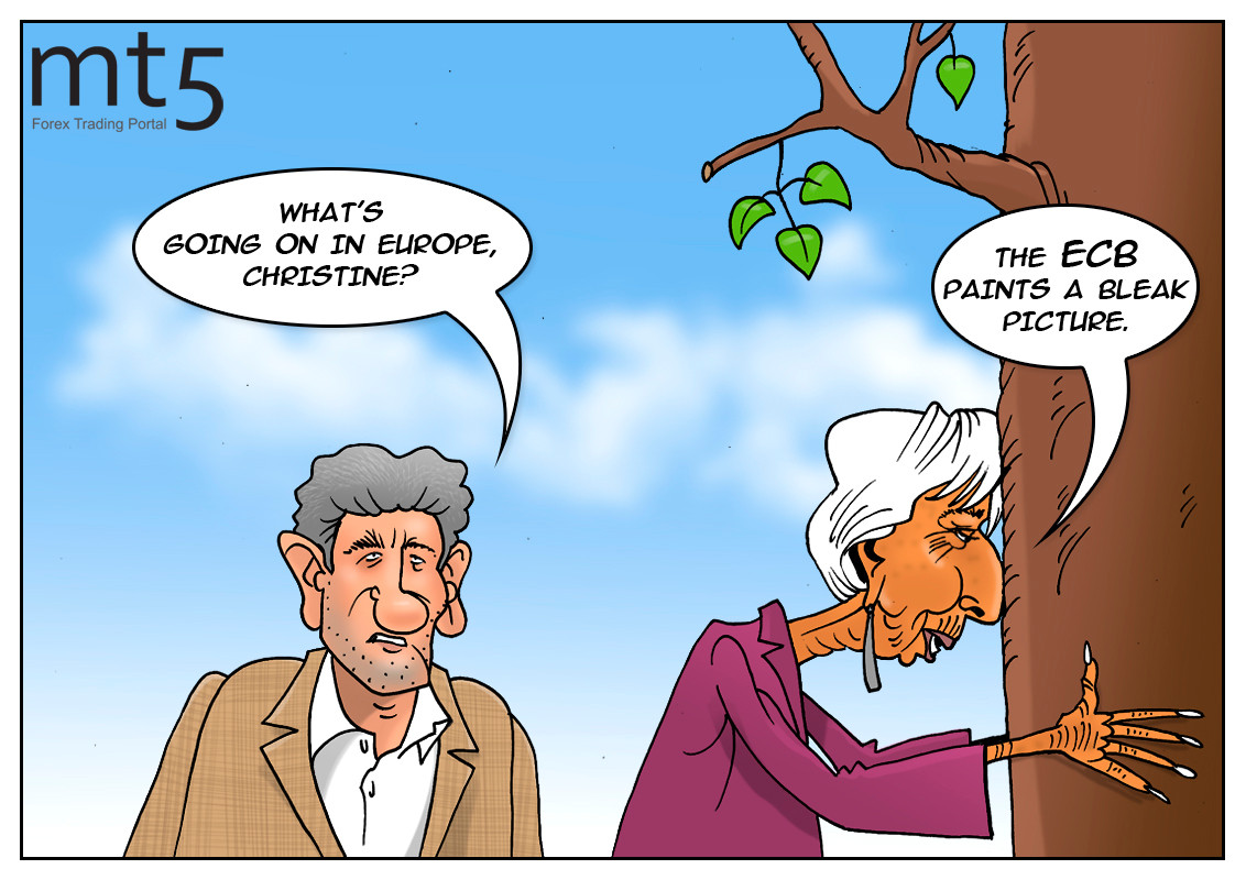 ECB unveils bleak GDP forecast for 2020