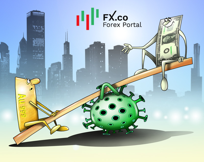 Золото дешевеет на фоне удорожания USD и введения стимулирующих мер в США