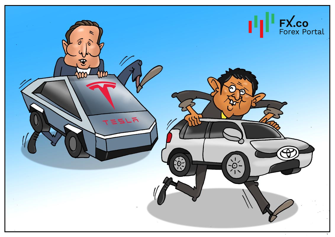 Кто первый на старте: Toyota хочет обогнать Tesla