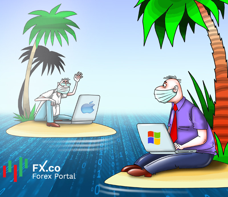 Неожиданные плюсы пандемии: доход Apple и Microsoft вырос на фоне COVID-19