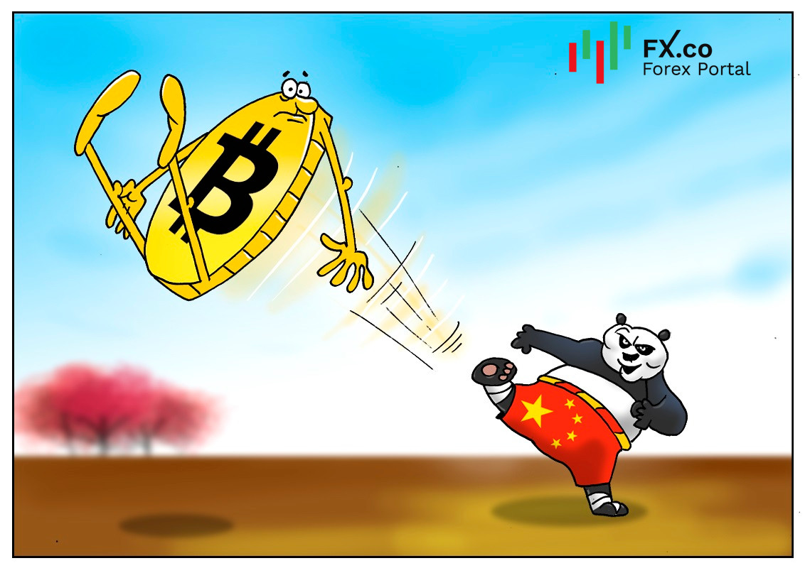 เงิน BTC ดิ่งตัวลงระหว่างการเคลื่อนไหวของจีนต่อตลาดคริปโต 