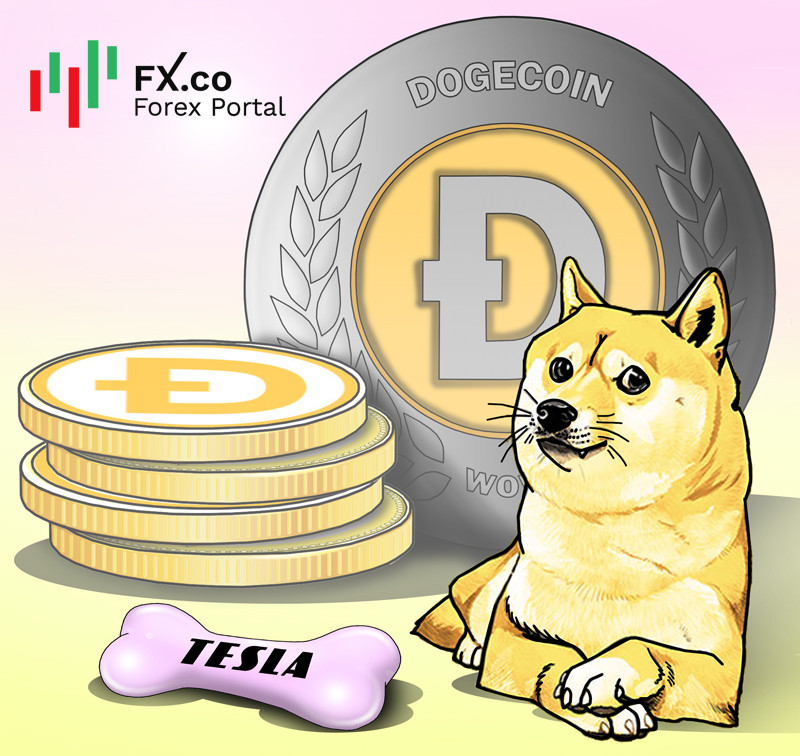 Tesla сроднилась с Dogecoin: продукцию концерна оплачивать легко им!