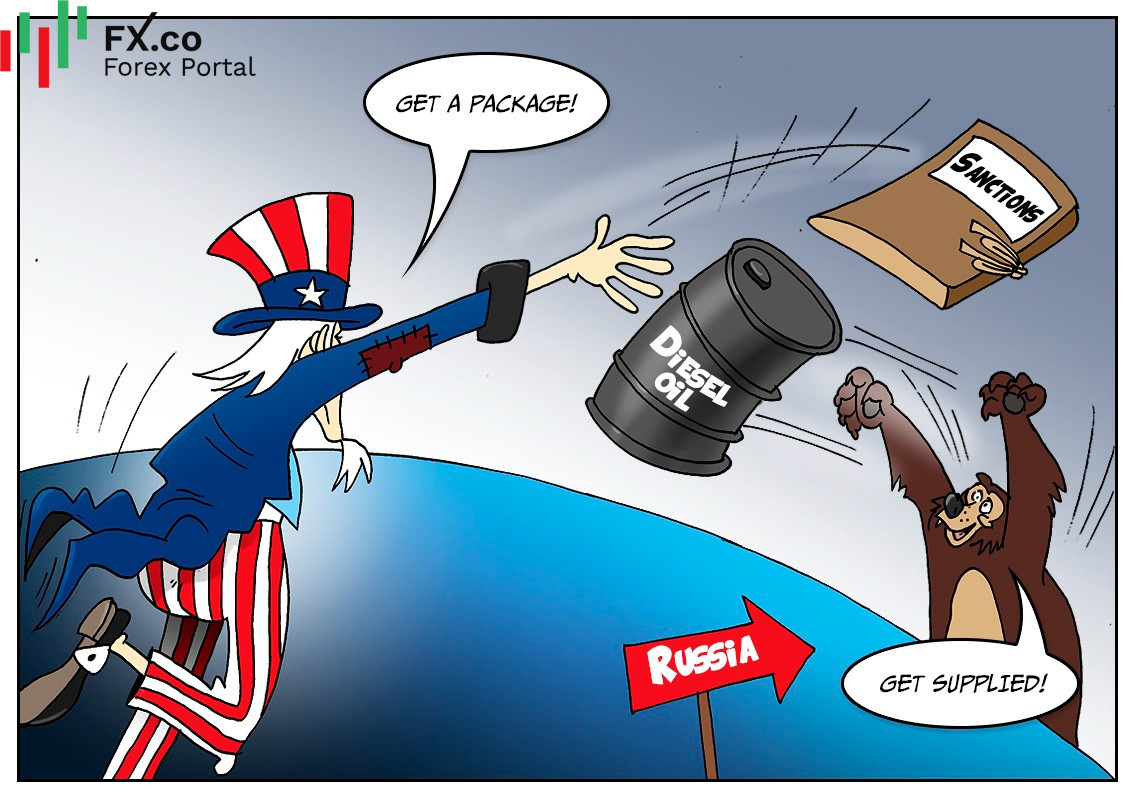 美国开始依赖俄罗斯的柴油

