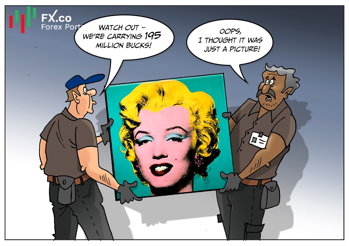 Bức tranh 'Marilyn' nổi tiếng của Warhol được bán với giá kỷ lục 195 triệu đô la