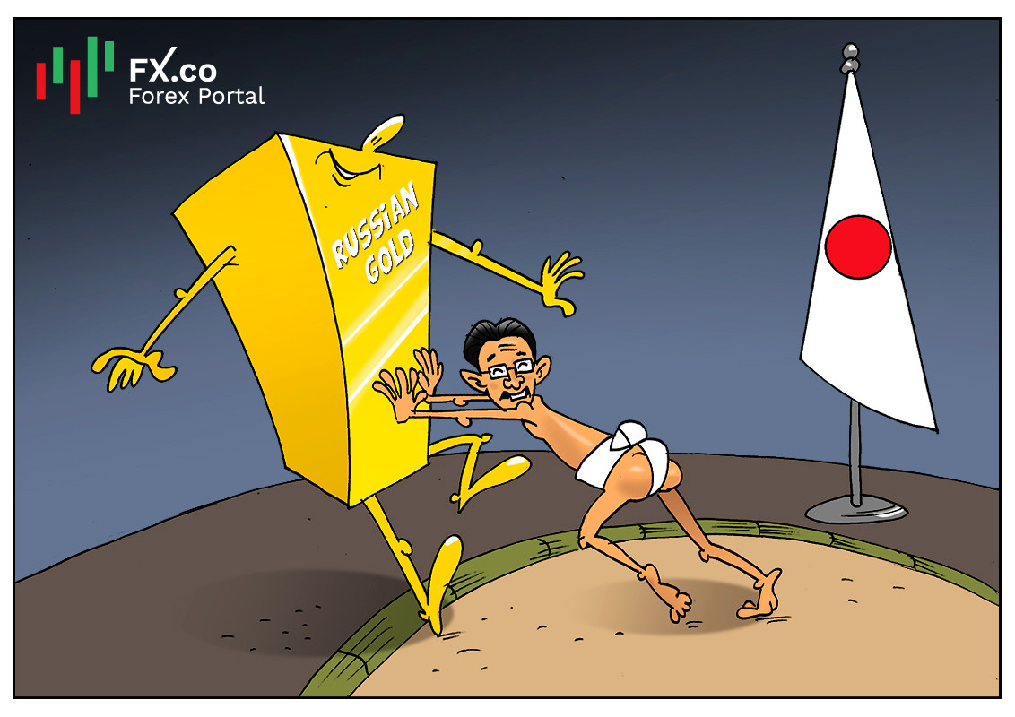 Japan prohibits gold imports from Russia