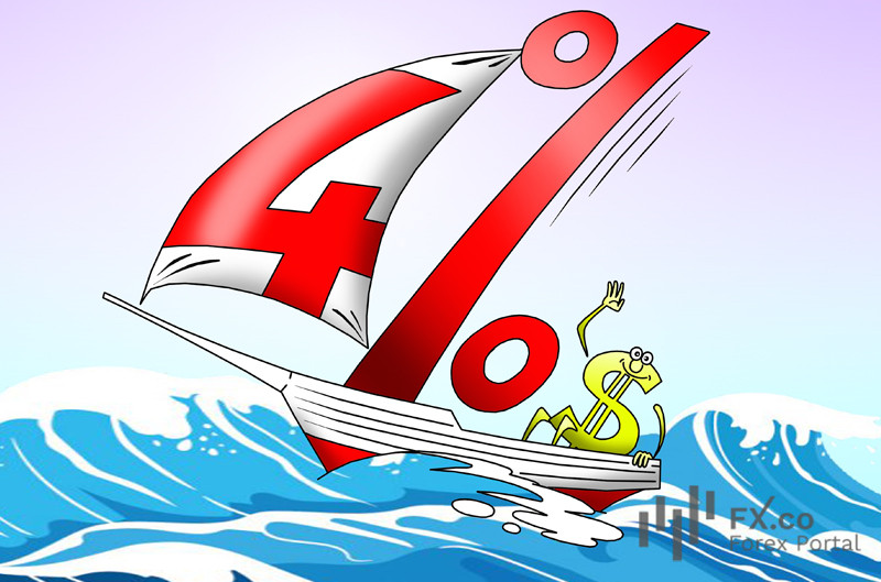 Доллар поймал попутный ветер! Теперь экономике США подъем ставки до 4% светит?