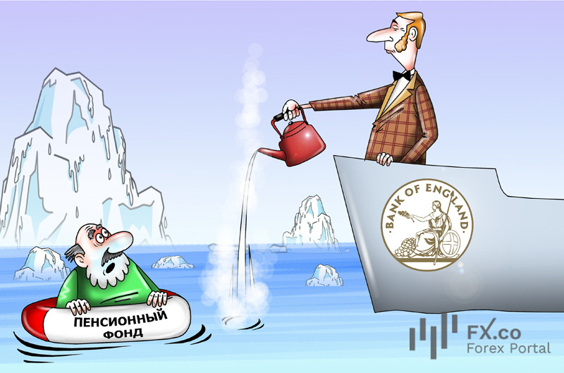 Банк Англії: рятувальний круг &ndash; пенсійним фондам! У морі ліквідності вони не втопляться!