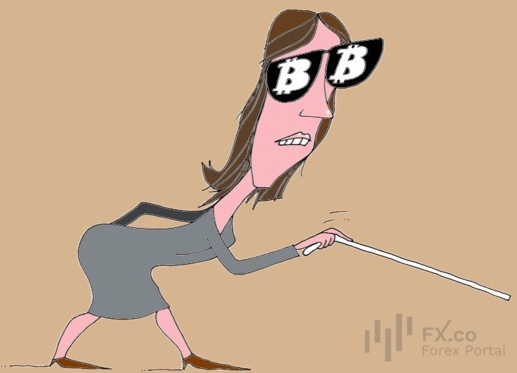 Кэти Вуд о камни крипторынка спотыкается, но верить в рост биткоина на 6000% старается!