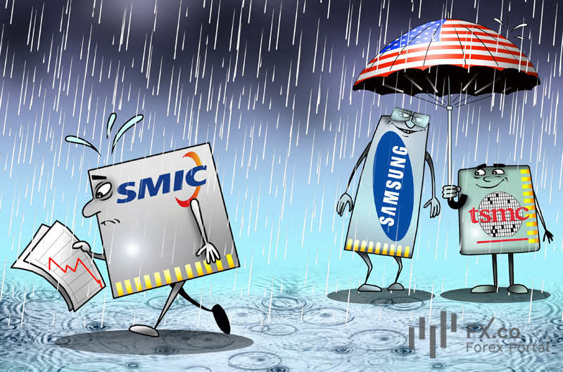 Китайский SMIC, производитель микросхем, лишился выручки, но не совсем: впервые за 3 года она в минус уходит!