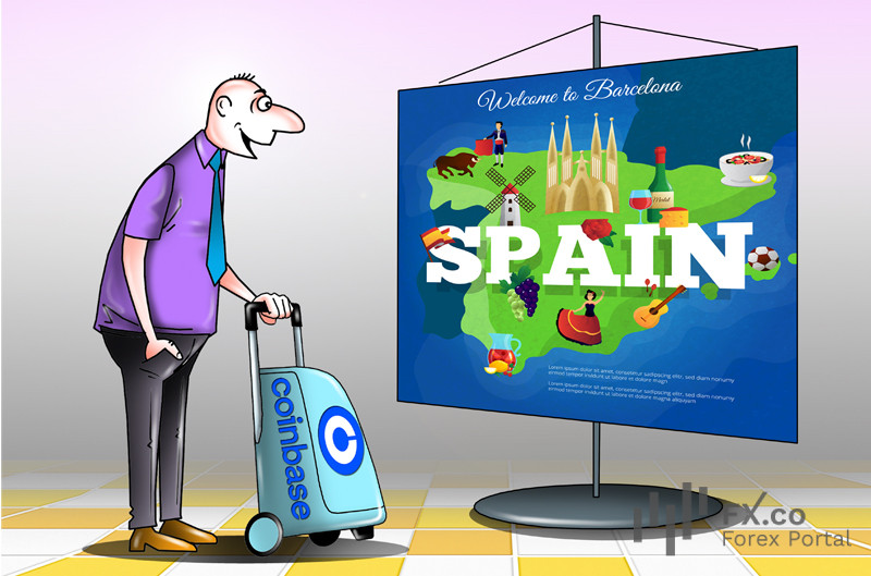 Криптобиржа Coinbase празднует победу: работать в Испанию она теперь поедет!