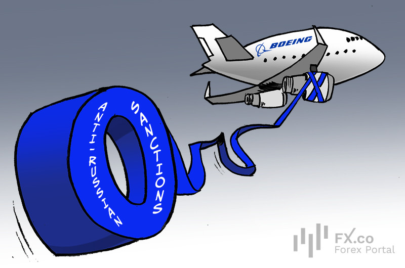 Boeing ma problemy z produkcją z powodu rosyjskich sankcji