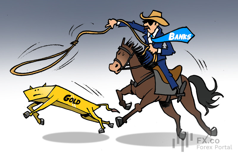 Centrálne banky hromadia zlato, aby sa navzájom prekonali
