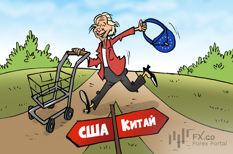 Евросоюз распределил ответственности груз: он с Америкой вовсю торгует, а Китаю крохи достаются!