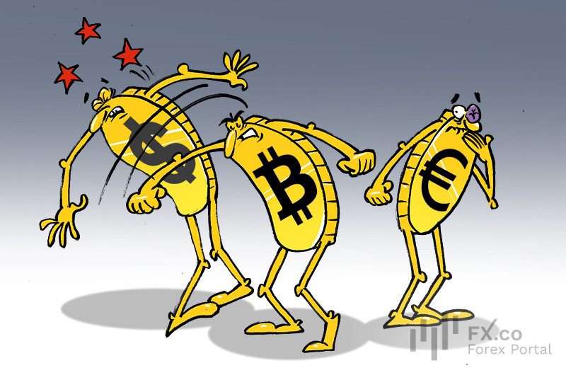 На ринге в лидерах &ndash; биткоин! Он с долларом соперничать достоин! Раз &ndash; и в нокаут отправляет, корону примерять желает!