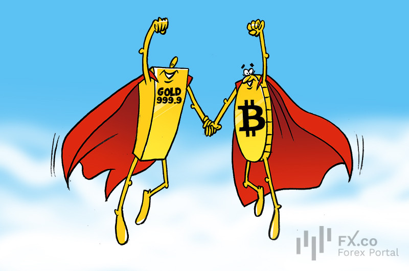 Deutsche Bank: gold and BTC to share vault as USD declines