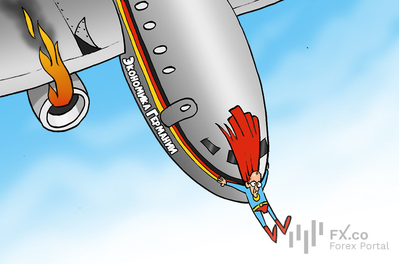 Промышленность Германии падает четвертый год подряд