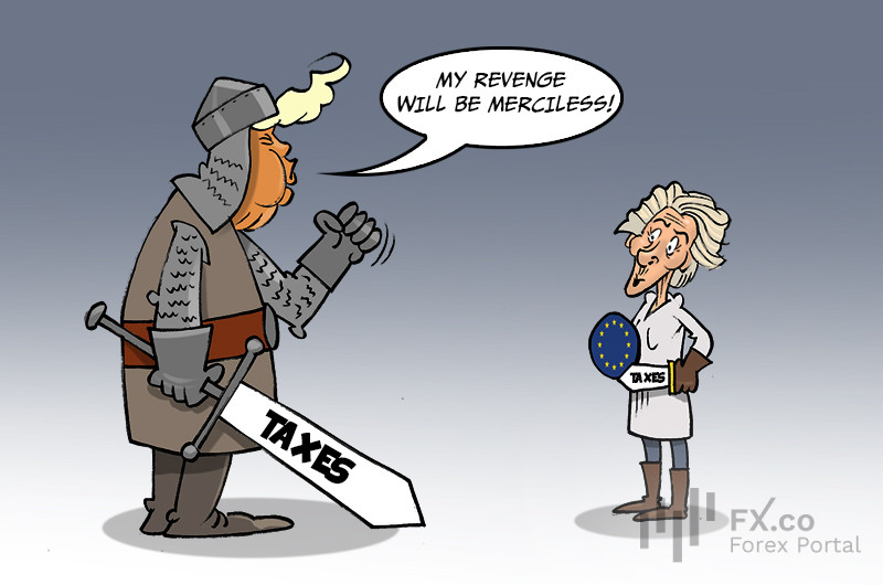 US and EU clash in trade war over technology taxes