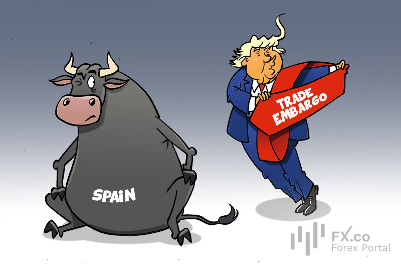Trump threatens Spain with trade embargo