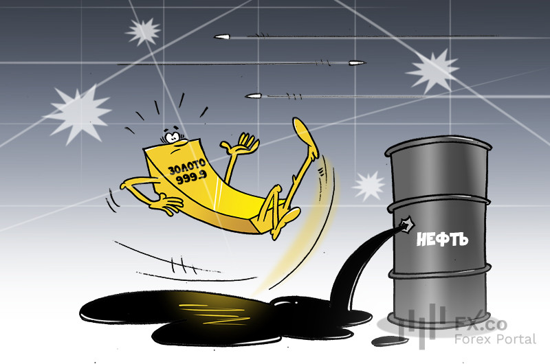 Золото сдало смену: инвесторы променяли слитки на бочки с нефтью и кэш