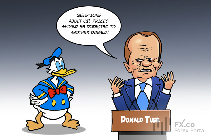 Tusk menyalahkan dinamika minyak global pada kebijakan AS saat Brent mencapai puncaknya