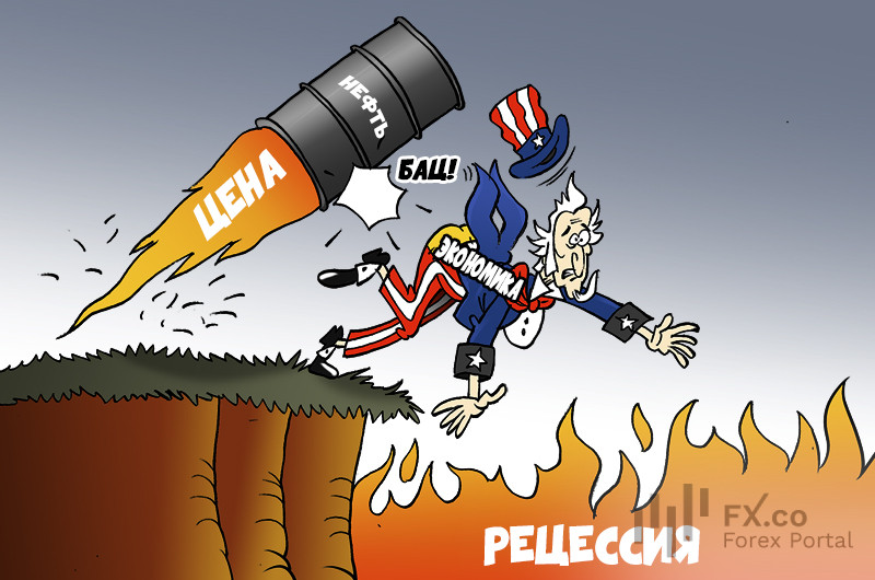 Устойчивый рост цен на нефть создает риски рецессии в экономике США
