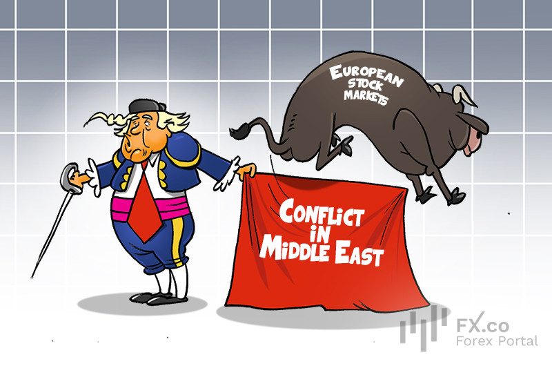 European stocks show modest gains amid Middle East conflict