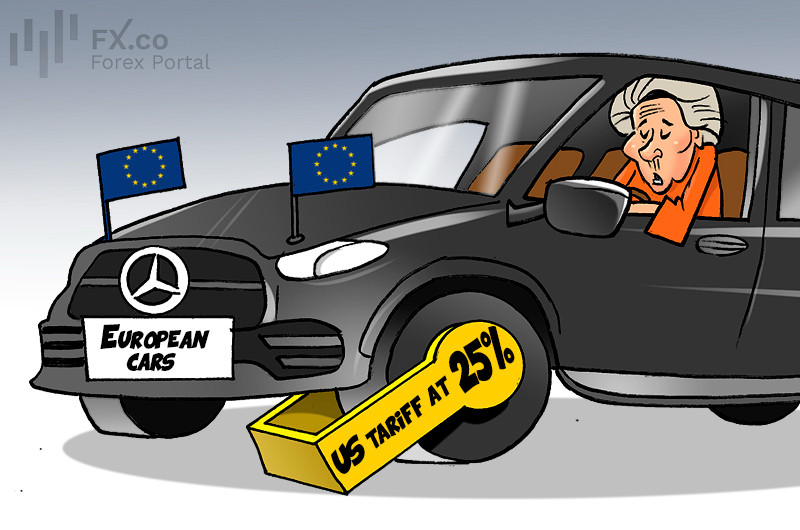 Trump raises auto tariffs on EU imports to 25%